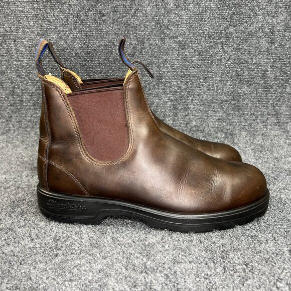 Blundstone Classic Chelsea Boots Men's Size 8 Brown Leather Pull On Comfort Shoe - Picture 1 of 12